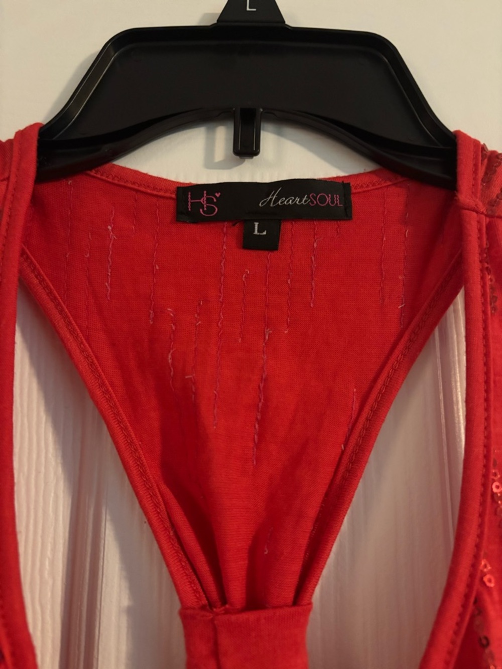 HeartSoul Vibrant Red Racerback Tank